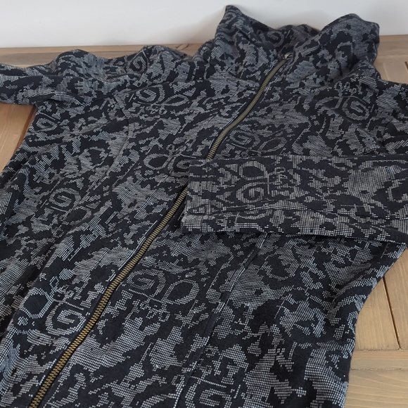 Tonia Debellis Black White Shiloh Zip Jacket - Picture 5 of 10